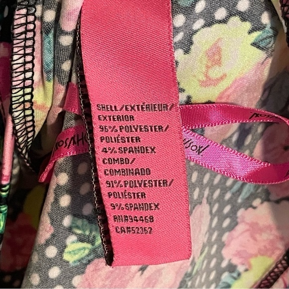 Betsey Johnson Polka Dot Floral Princess Cut Top - Picture 5 of 7